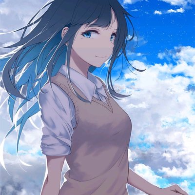 Anime girl on top