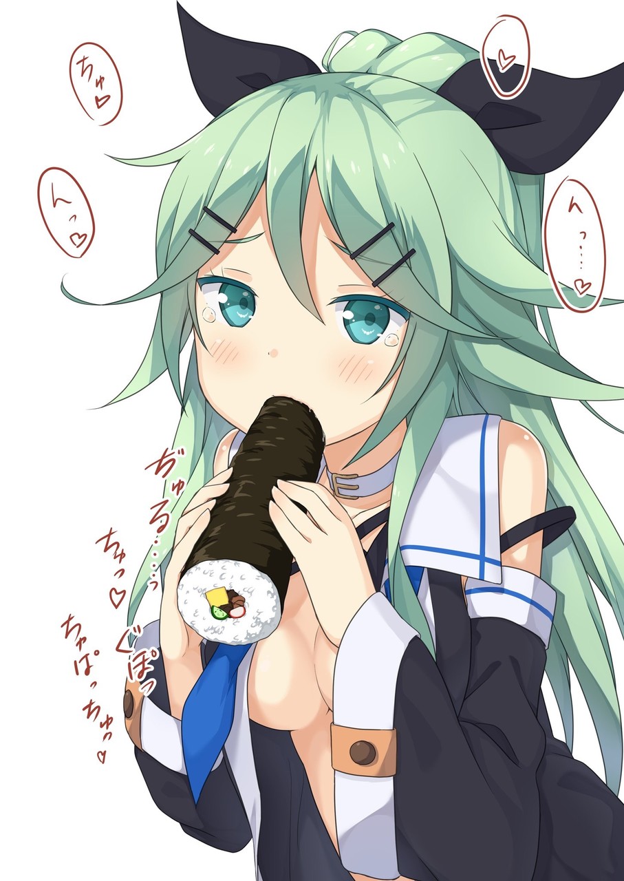 みやび 恵方巻きを食べる山風ちゃん微エロイラスト 艦これ Pawoo Net Media Pawoo