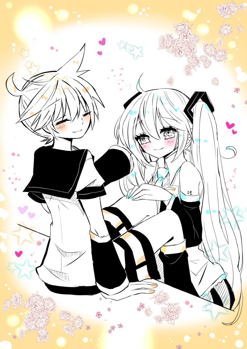 春宮 レンミク レンミクちゃん 初音ミク 鏡音レン Vocaloid レンミクちゃんが好き Pawoo