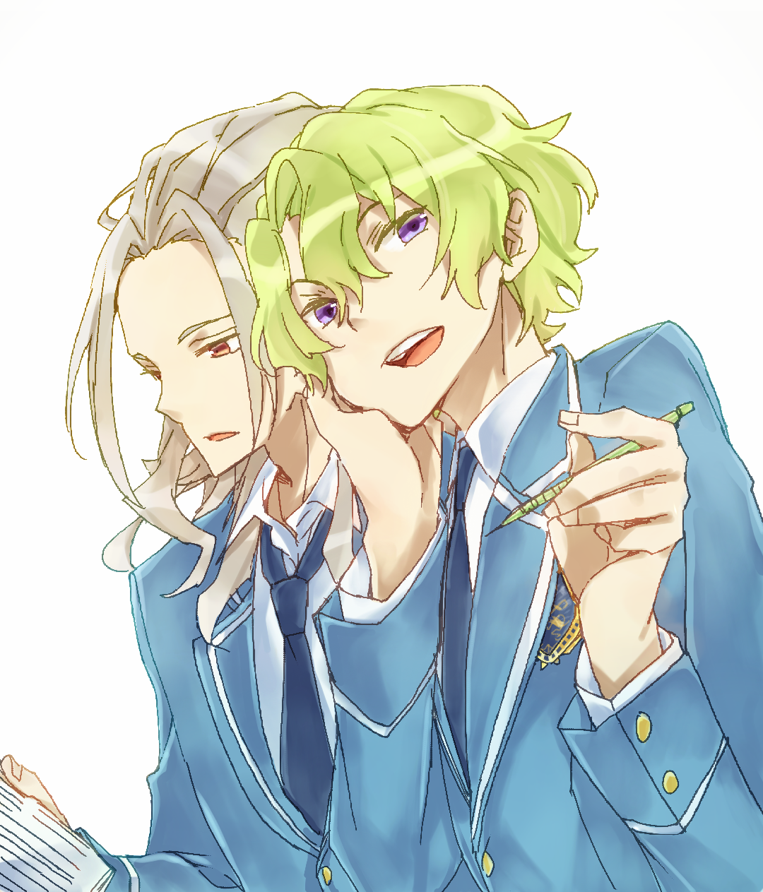 Nrr3 モブ生徒になりたい あんスタ 巴日和 乱凪砂 Pixivsketch Http Pawoo