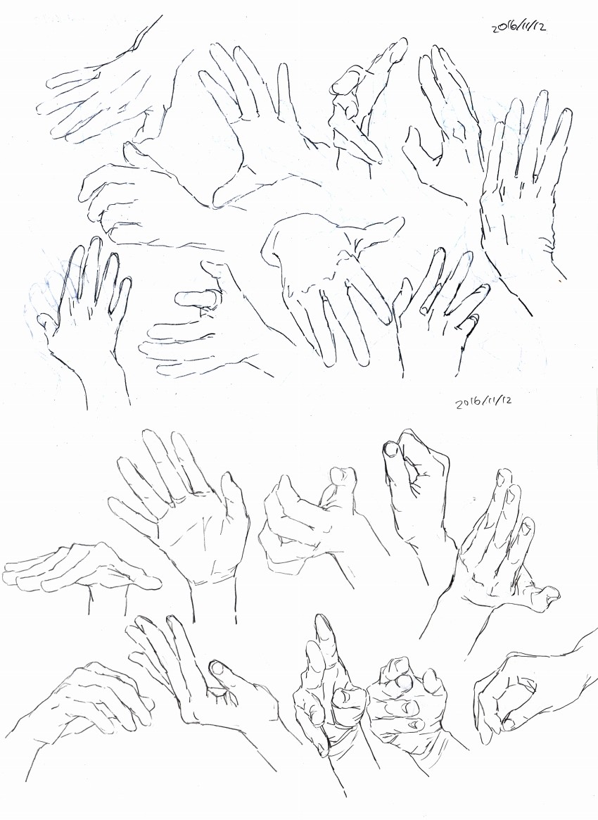 Рисовка рук