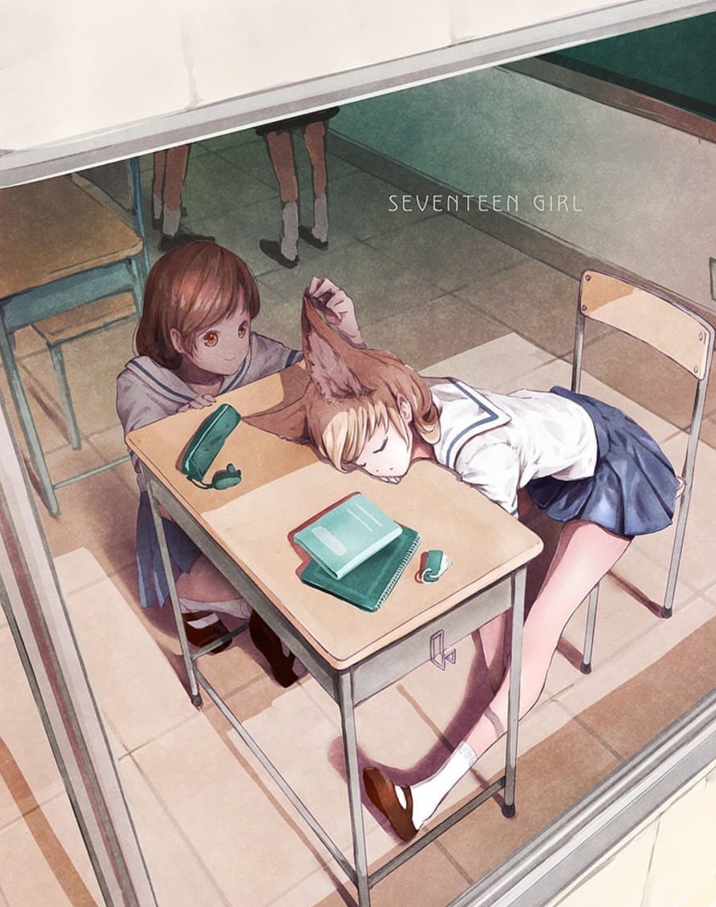 Девушка аниме привязана к стулу