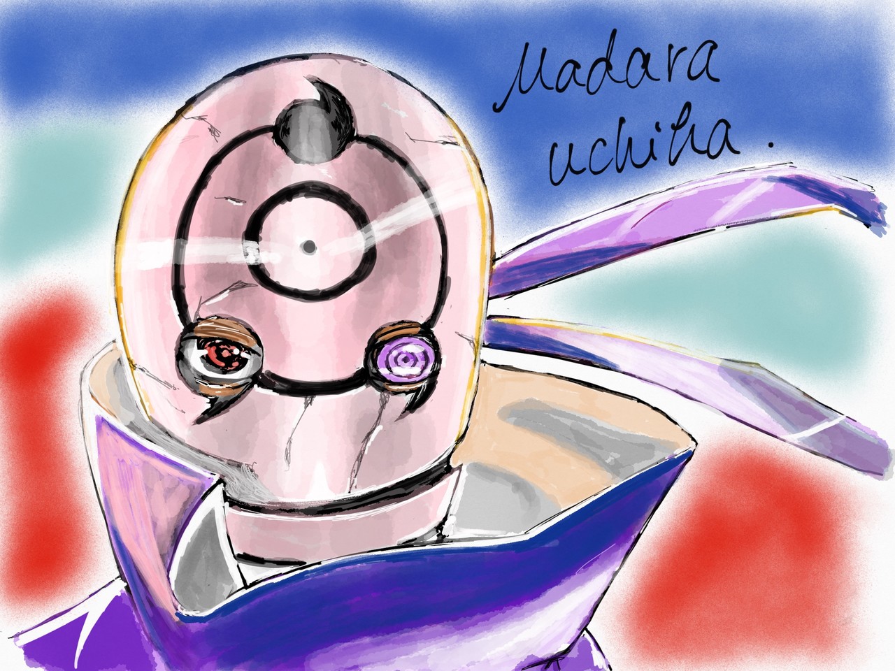 Tetsuya うちはマダラを描きました うちはマダラ マダラ Naruto ナルト イラスト Ht Pawoo