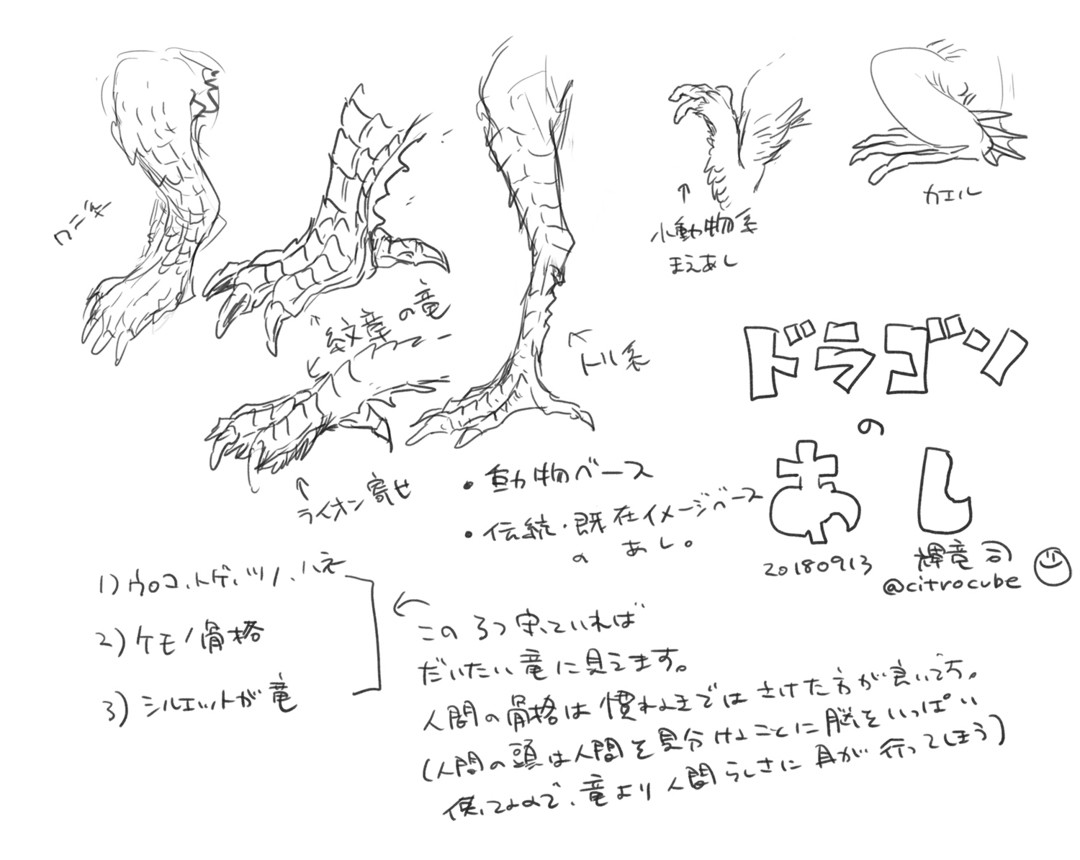 輝竜司 ツイッターに載せてた分なんですけど ドラゴンの描き方おいておきます 人に説明すると自分が勉強になっ Pawoo