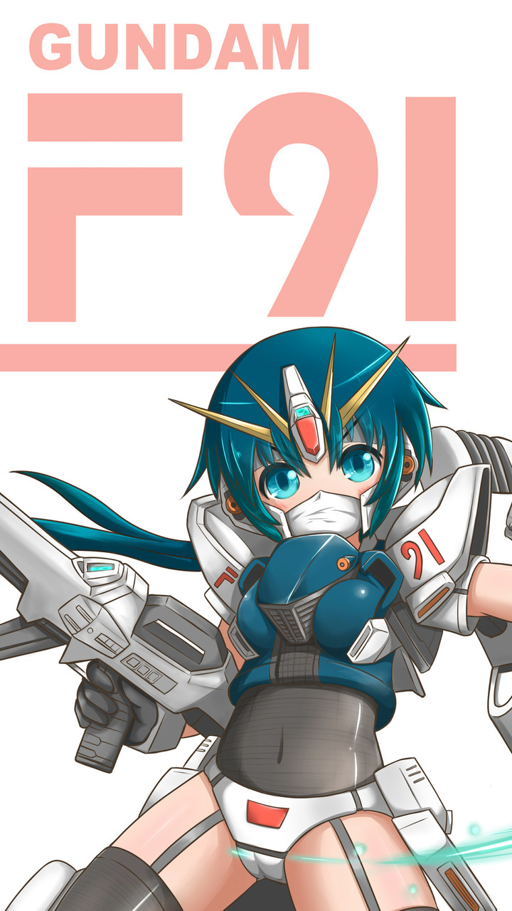 たからもの ガンダム F91 Ms少女 メカ娘 グオルルルー 今回はpcとスマホ向けの壁紙も作って Pawoo