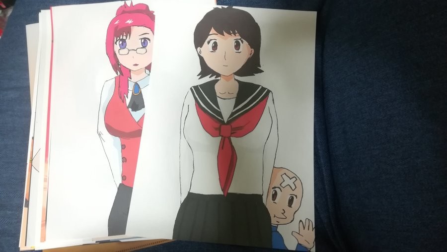 Otakutakahiro64 鉛筆で線画描いて スキャンしてパソコンで色塗ればクソ高いコピックなんて買わなくていいじゃんって思っ Pawoo
