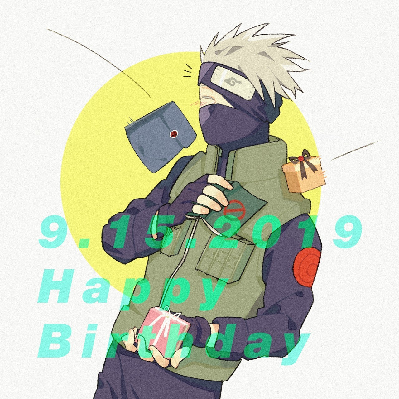 千尾 せんお カカシ先生誕生日おめでとう ﾉ ナルト Naruto はたけカカシ Pawoo