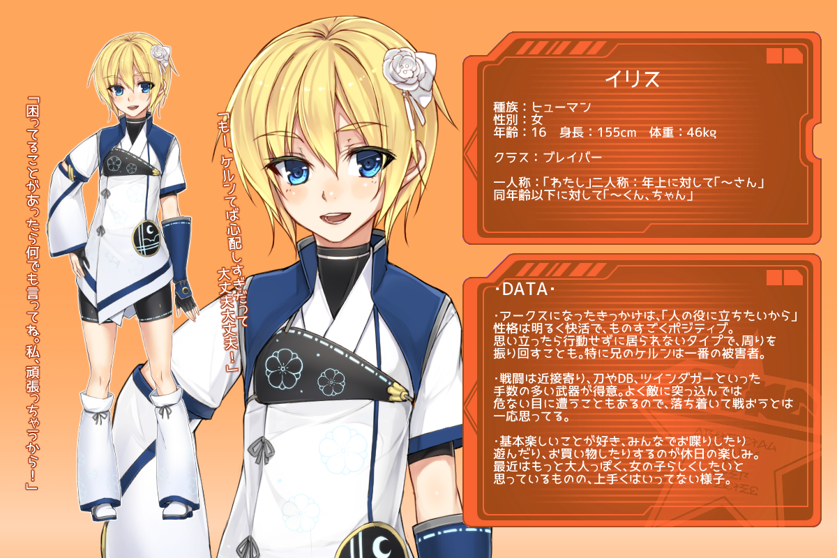 りょう 涼 Pso2自キャラの設定とかもあったりするのよ Pso2 Pawoo