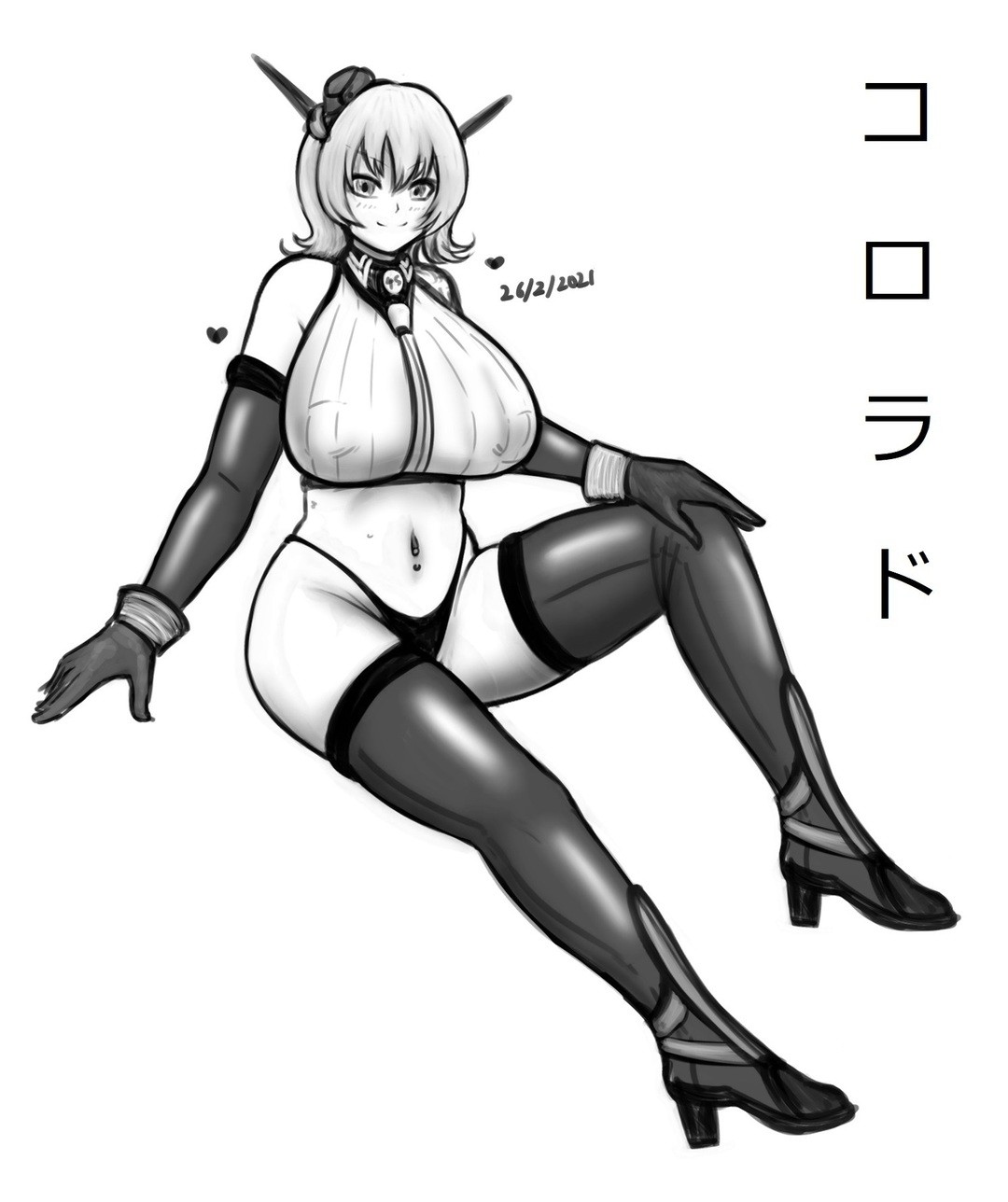 Gkジャンゴ87 落書き 艦隊これくしょん 艦これ コロラド Pixivsketch Sk Pawoo