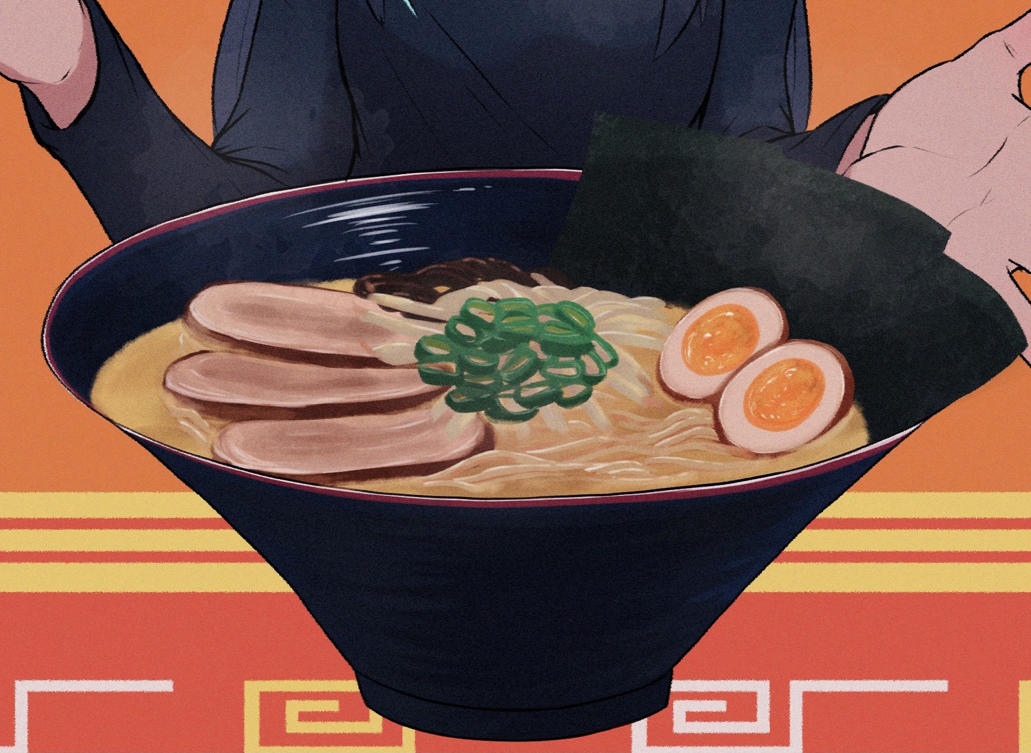 G Man イラスト 絵 ラーメン Illustration Pawoo