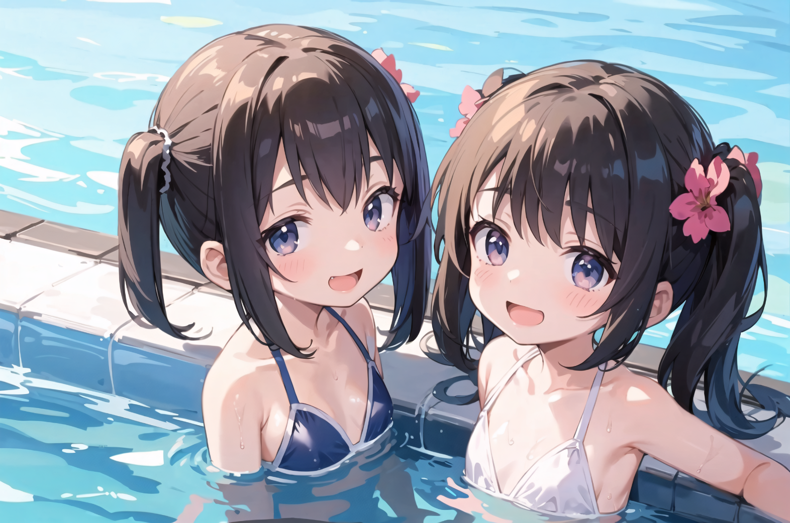 loli-diffusion-summer-pool-party-generated-with-pixai-lolidif